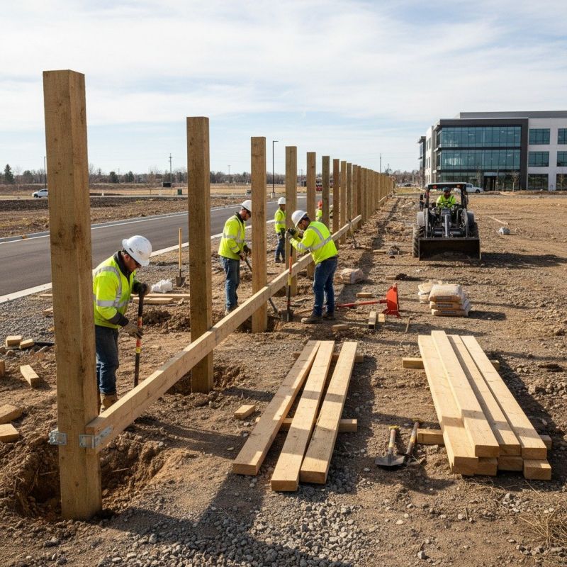 Brick Fence Installation