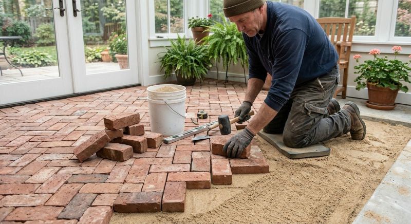 Brick Patio Installation in Worcester, MA
