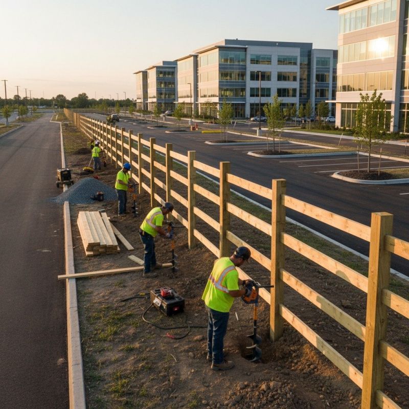 Brick Fence Installation