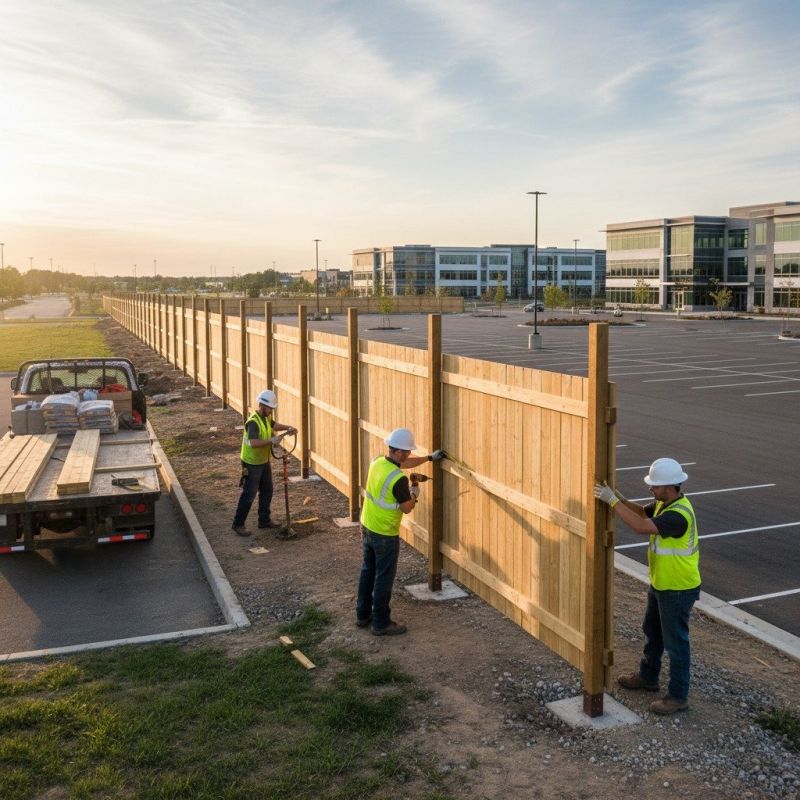 Brick Fence Installation